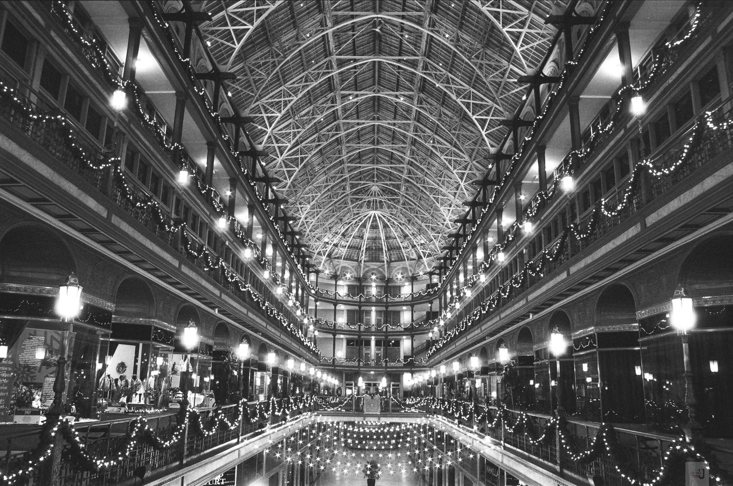 Famous Arcade show with Black and White film
