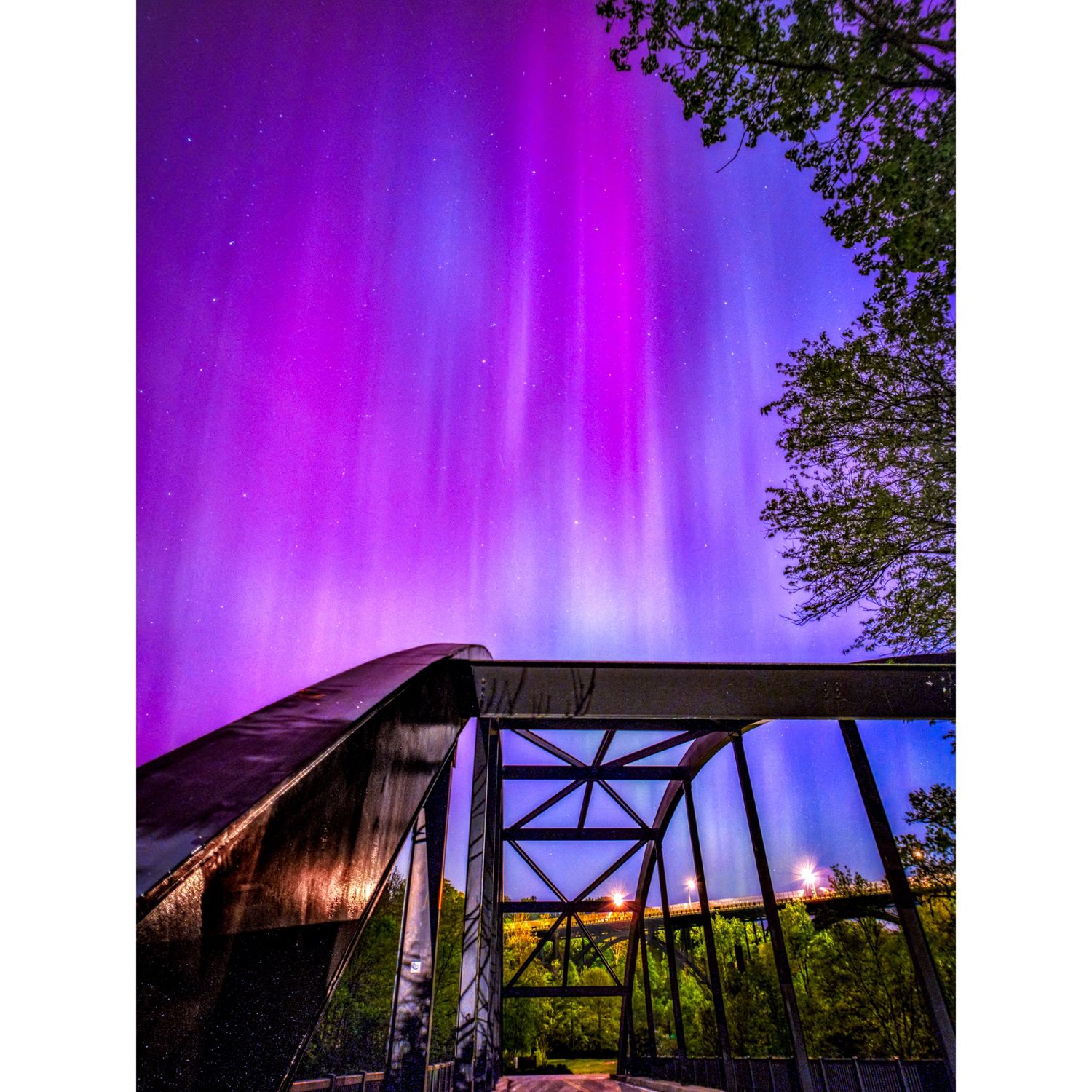 Northern Lights in the Cleveland Metroparks
