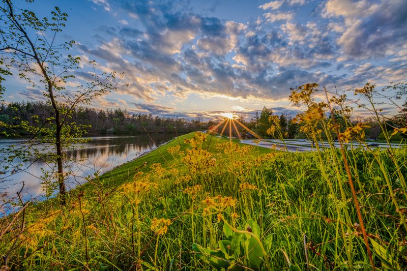 Sunset at Hinkley Lake
