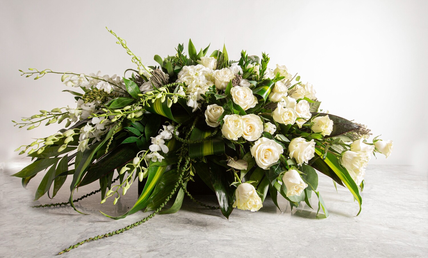 White Casket Cover White Casket Cover