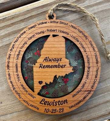 Maine Memorial Ornament