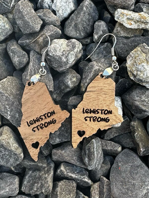 Lewiston strong earrings