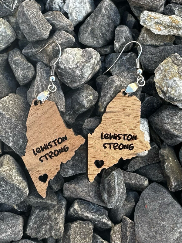 Lewiston strong earrings