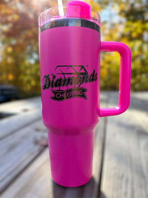 Diamonds 40oz Pink Tumbler