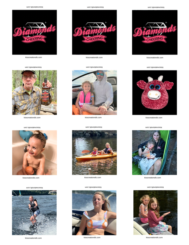 6 Custom photo magnets - 2 inch square