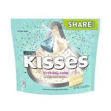 Hersheys Kisses Birthday Cake with sprinkles