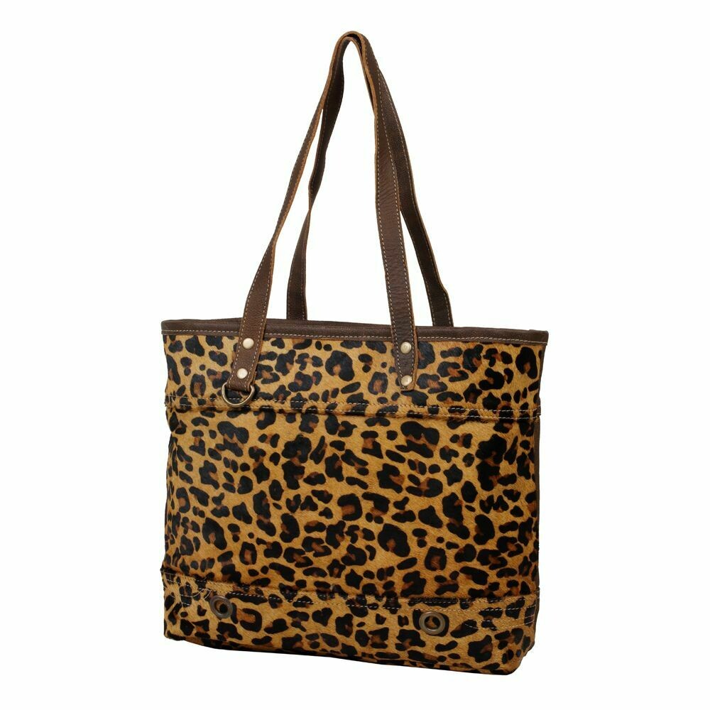 leopard leather bag