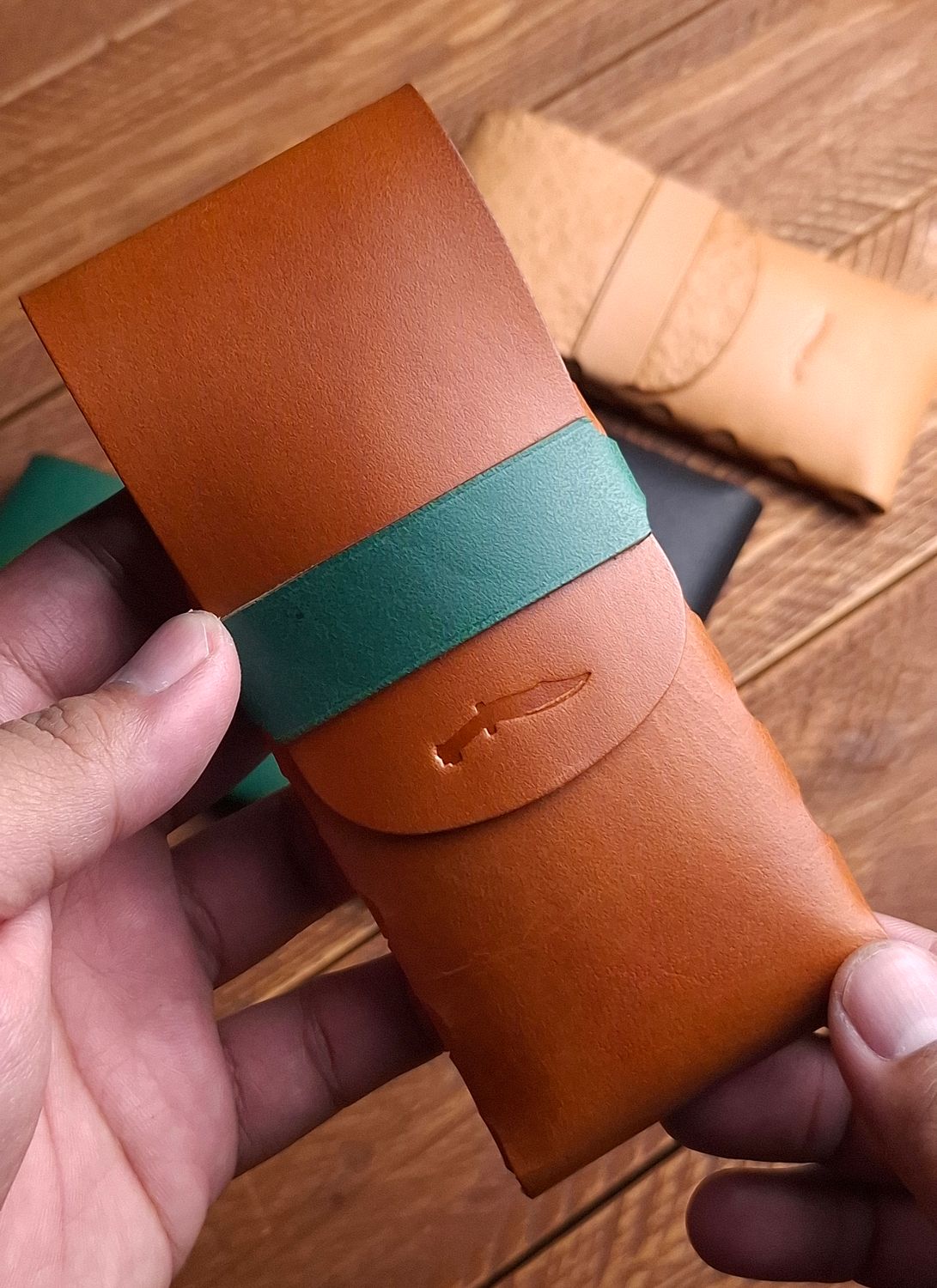 Eleanor Stitchless Fountain Pen Leather Case