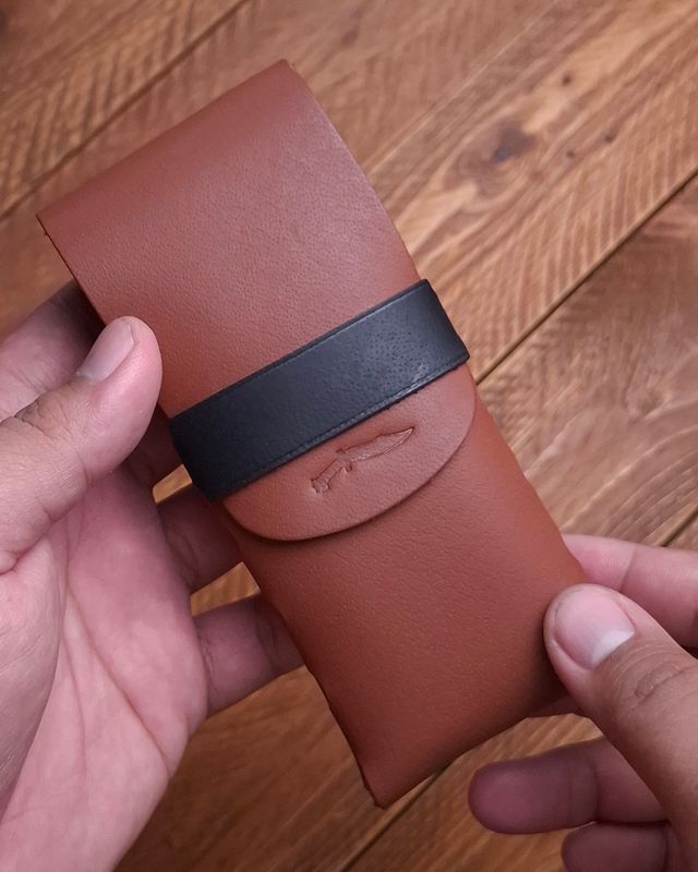 Eleanor Stitchless Fountain Pen Leather Case