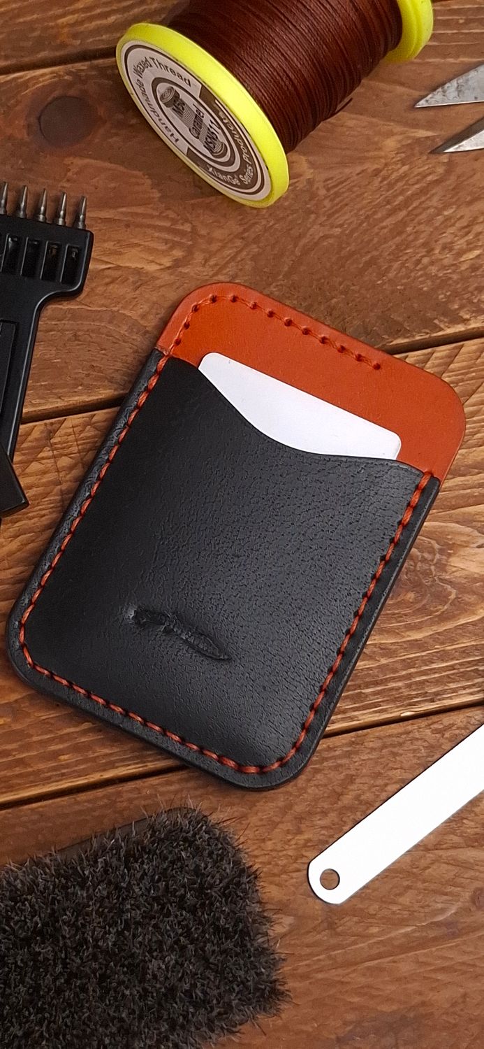 Minimalist Cash and Card Sleeve - Leather Workshop at Alabang West Parade