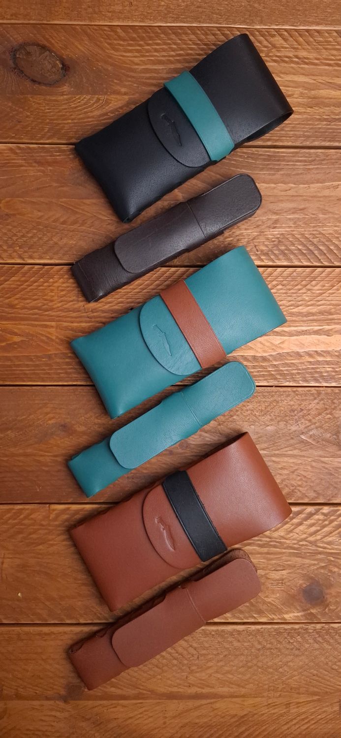 Eleanor Stitchless Fountain Pen Leather Case