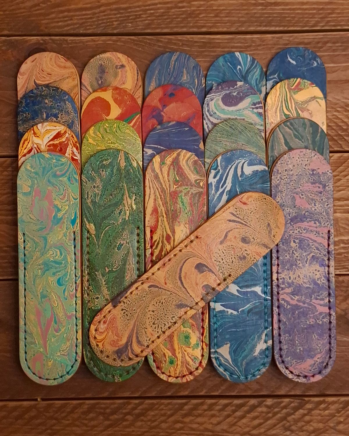 Marbled Fountain Pen Slip