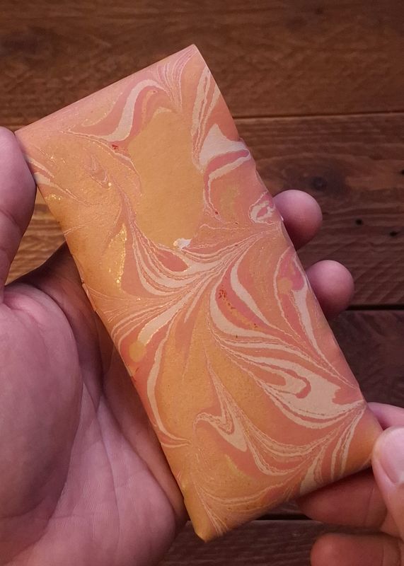 Marbled Eleanor Stitchless Fountain Pen Leather Case