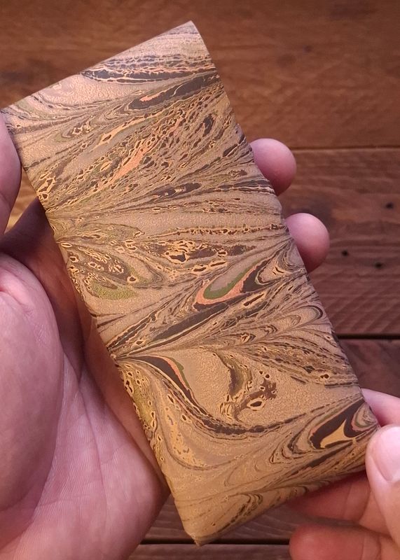 Marbled Eleanor Stitchless Fountain Pen Leather Case