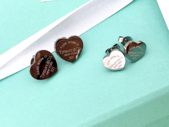 Silver Stainless Steel Return to NYC Stud Earrings