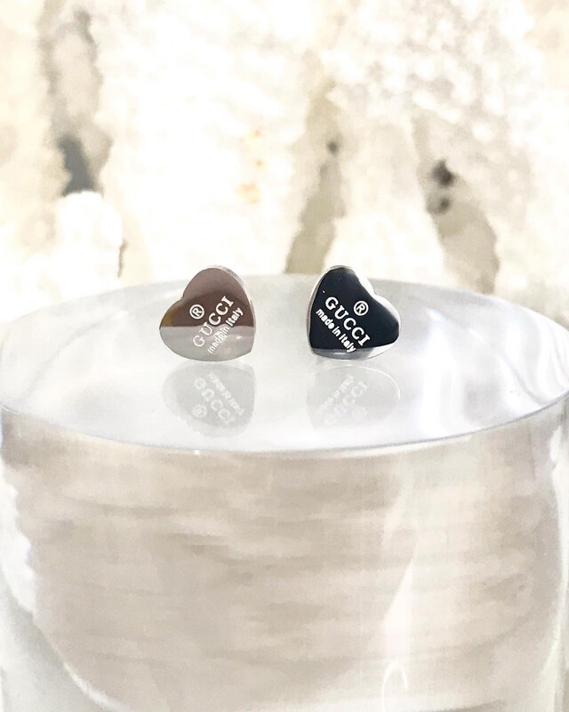 SALE* High Quality Mini Stainless Steel Heart Stud Earrings in Silver 0.9x0.9cm