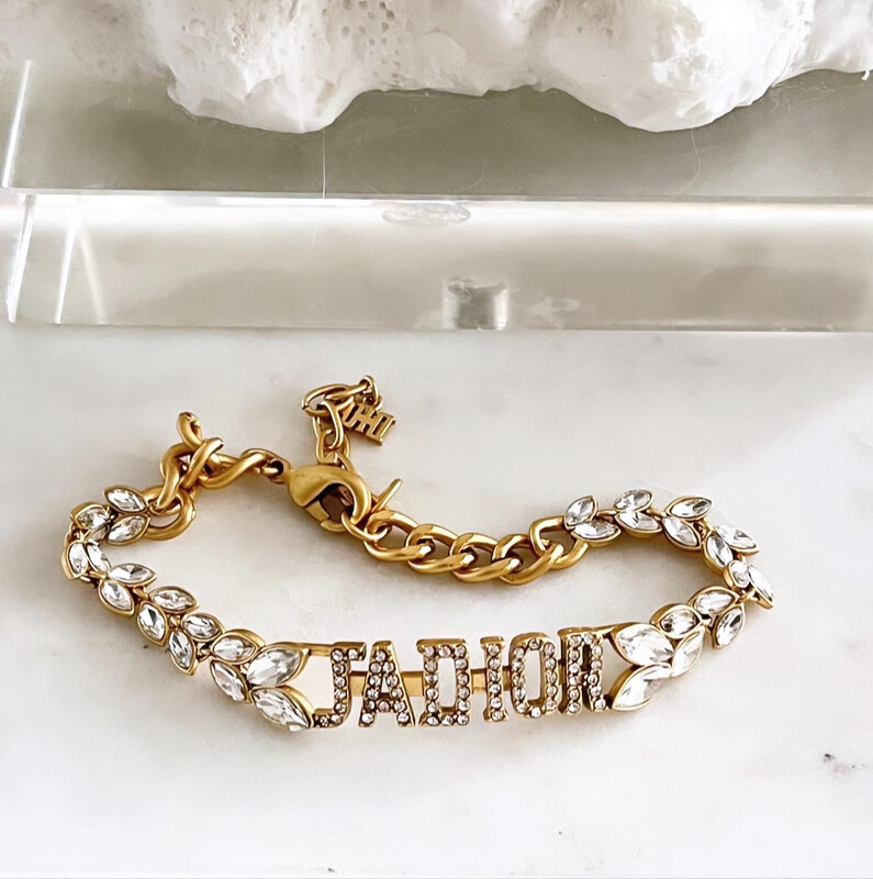 High Quality Gold J@dior Bracelet 1x25cm (size adjustable 20-25cm)