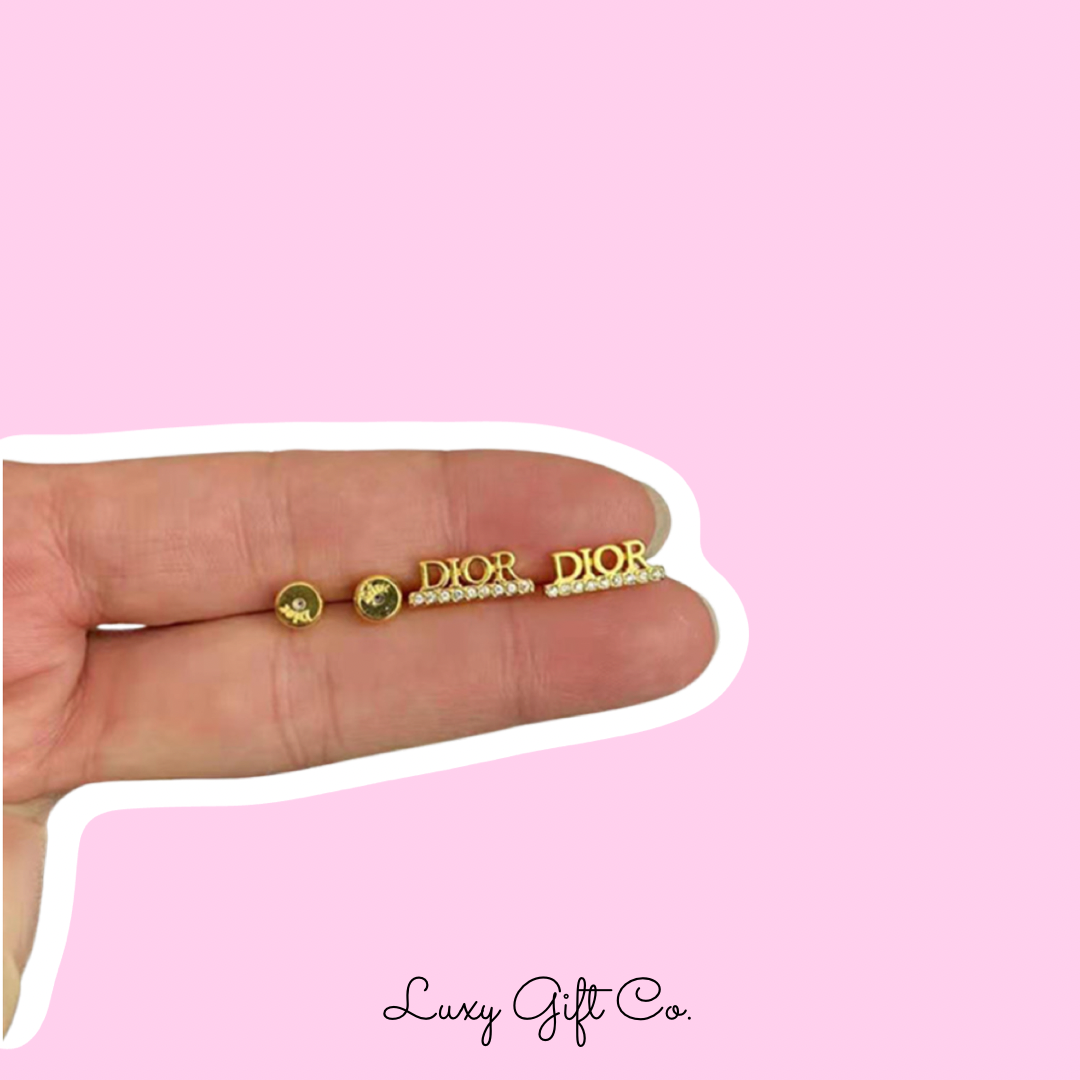 High Quality Mini Revolution Stud Earrings 0.5x1.5cm