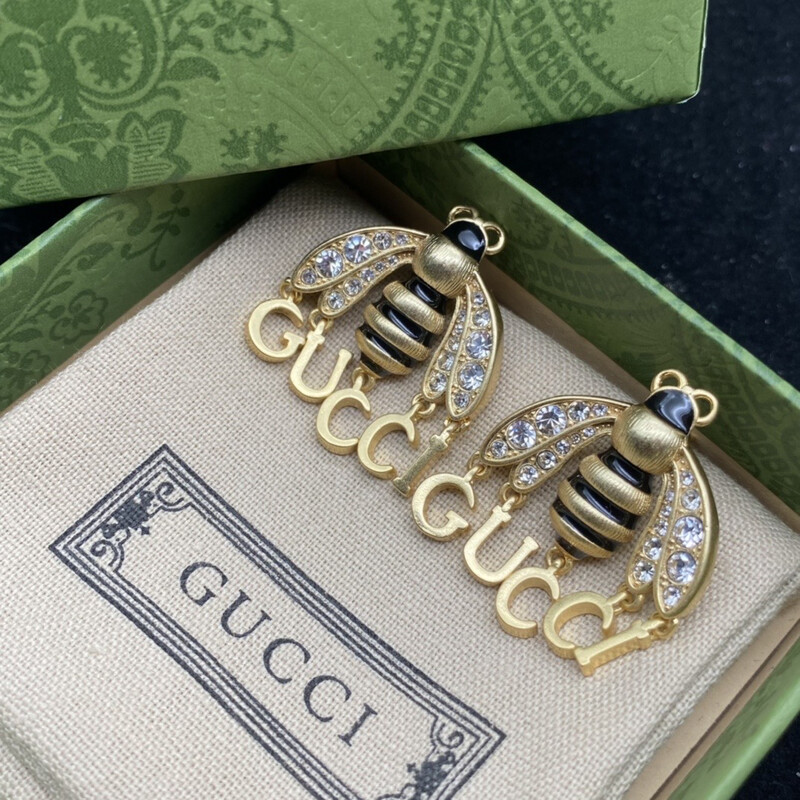 High Quality G Logo Bee Earrings