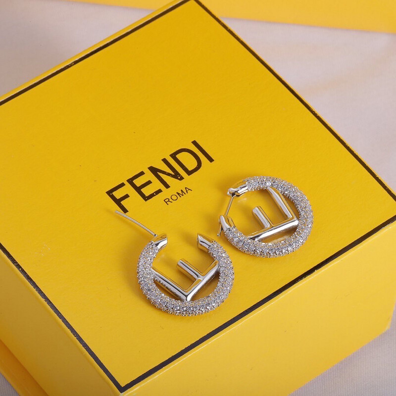 High Quality Mini Diamanté F Is For Hoops