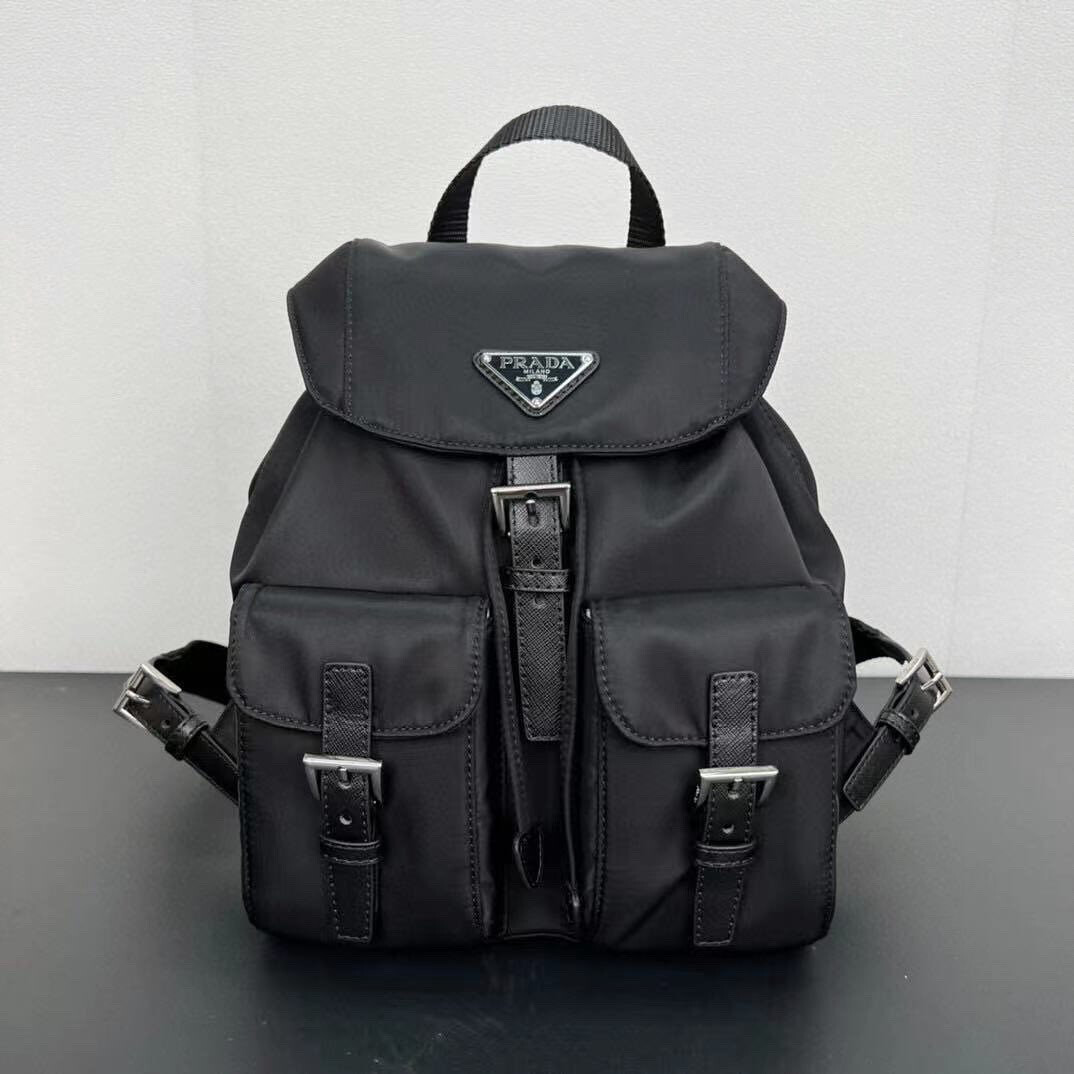 Top Quality Small Nylon &amp; Leather Lining Re edition Backpack