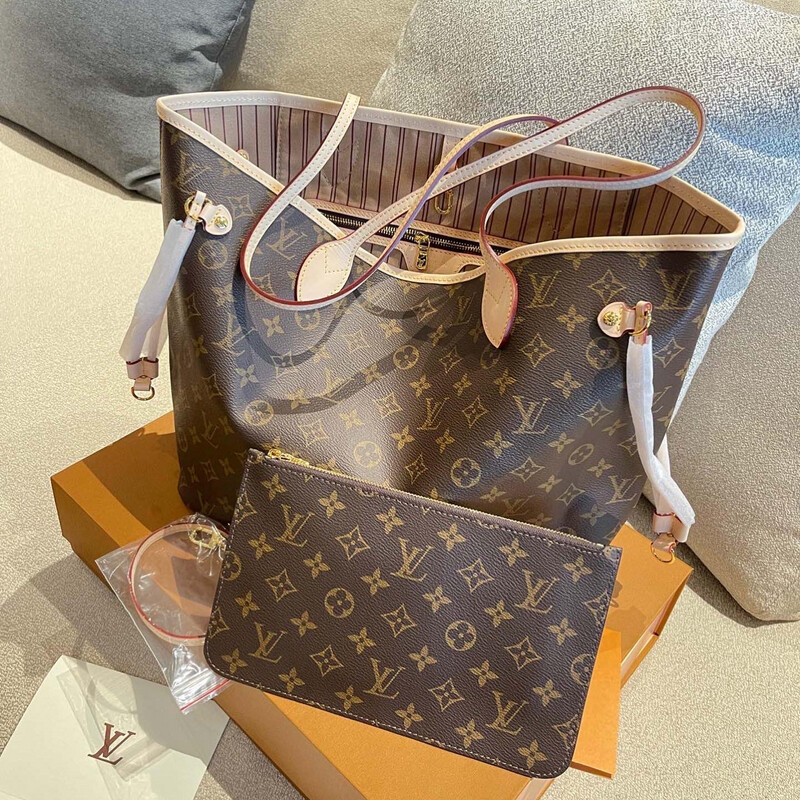 TOP QUALITY Neverfull Monogram MM Beige Lining