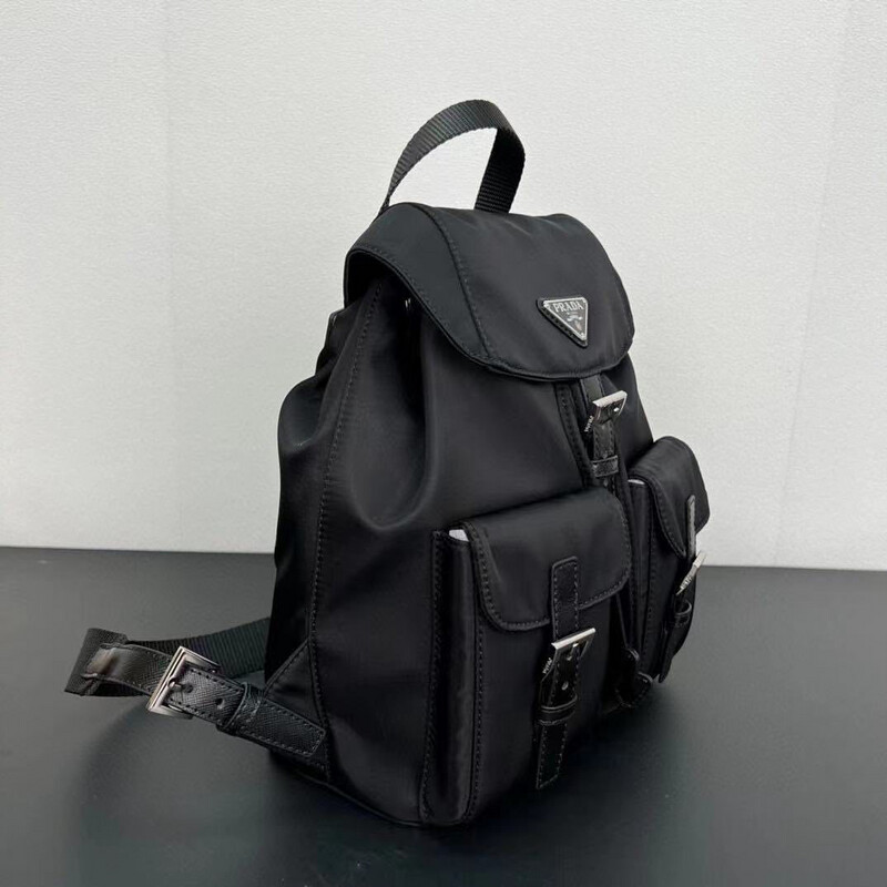 Top Quality Small Nylon &amp; Leather Lining Re edition Backpack