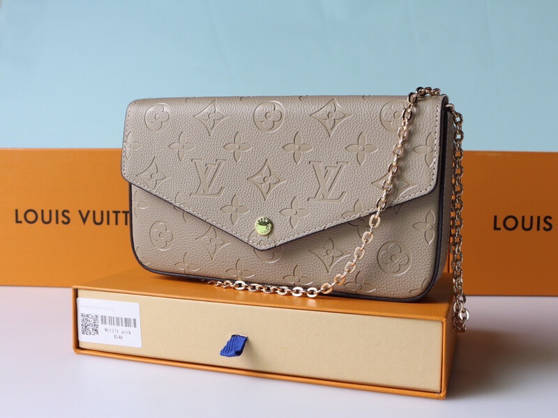 HIGH Quality Felicie Pochette In Beige Toutertelle Leather
