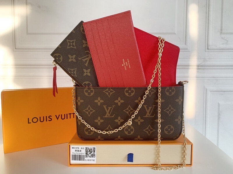 Top Quality Monogram Felicie Pochette Red Lining
