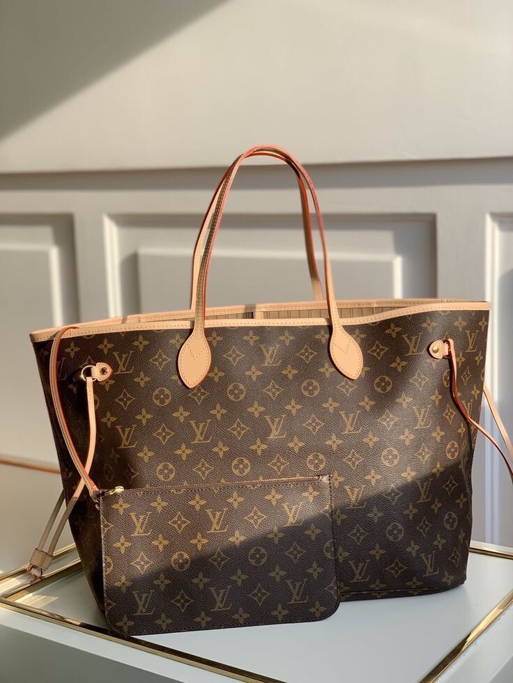 TOP QUALITY Neverfull Monogram MM Beige Lining
