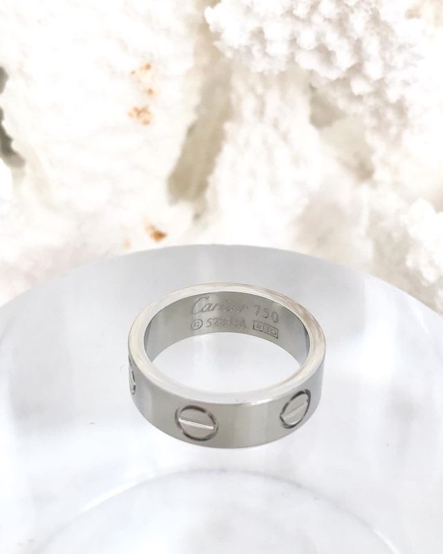 18CT Gold Plated Stainless Steel Love Rings Or SILVER Love Rings