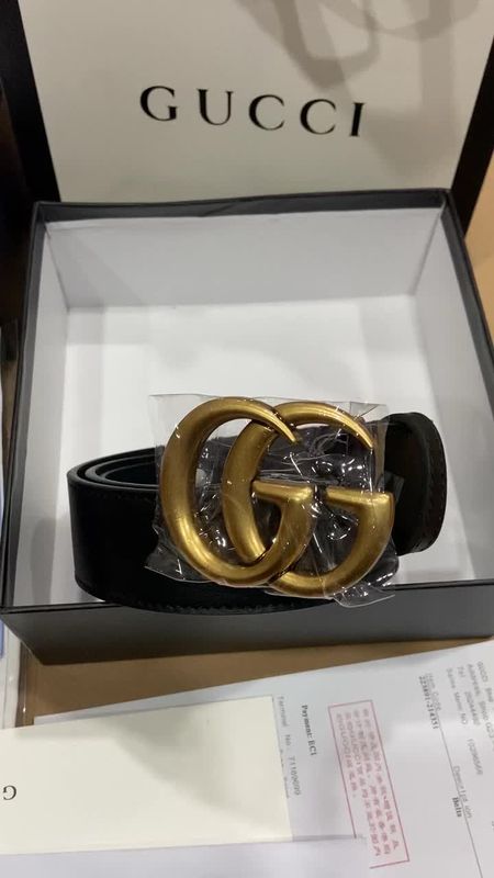 High Quality GG Marmont Belts Genuine Cowhide Leather 95-100cm