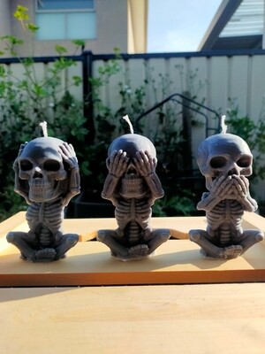 Hear, Speak, See No Evil Skeletons