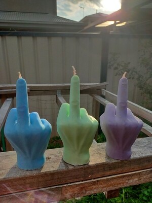 Middle Finger Candle - Large