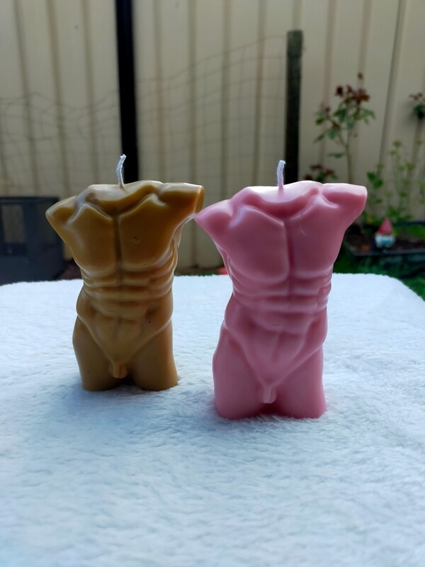 Male Torso 2 Candle