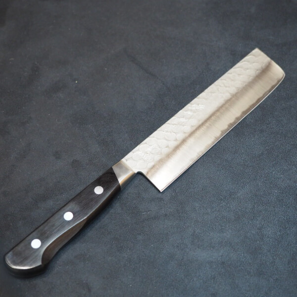 Hitohira Imojiya Kuma Blue #2 Nashiji Tsuchime Nakiri 165mm