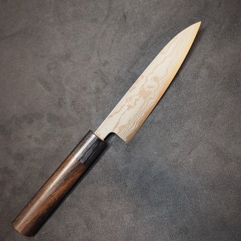 Hitohira GR Blue #2 Damascus Petty 135mm