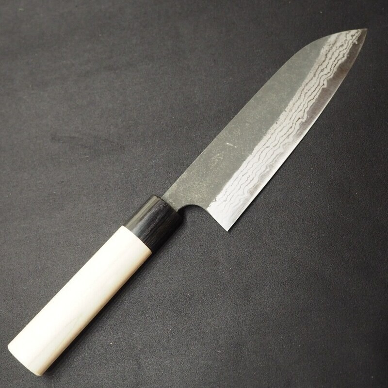 Hitohira STK White #2 Kurouchi Santoku 170mm
