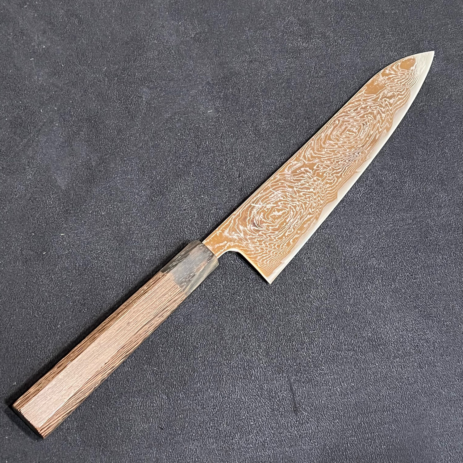 Hitohira Futana Nickel Damascus Gyuto 210mm