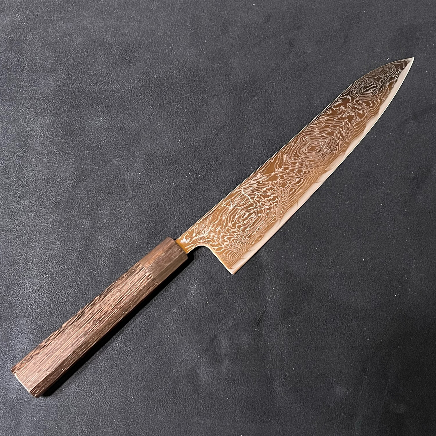 Hitohira Futana Nickel Damascus Gyuto 240mm