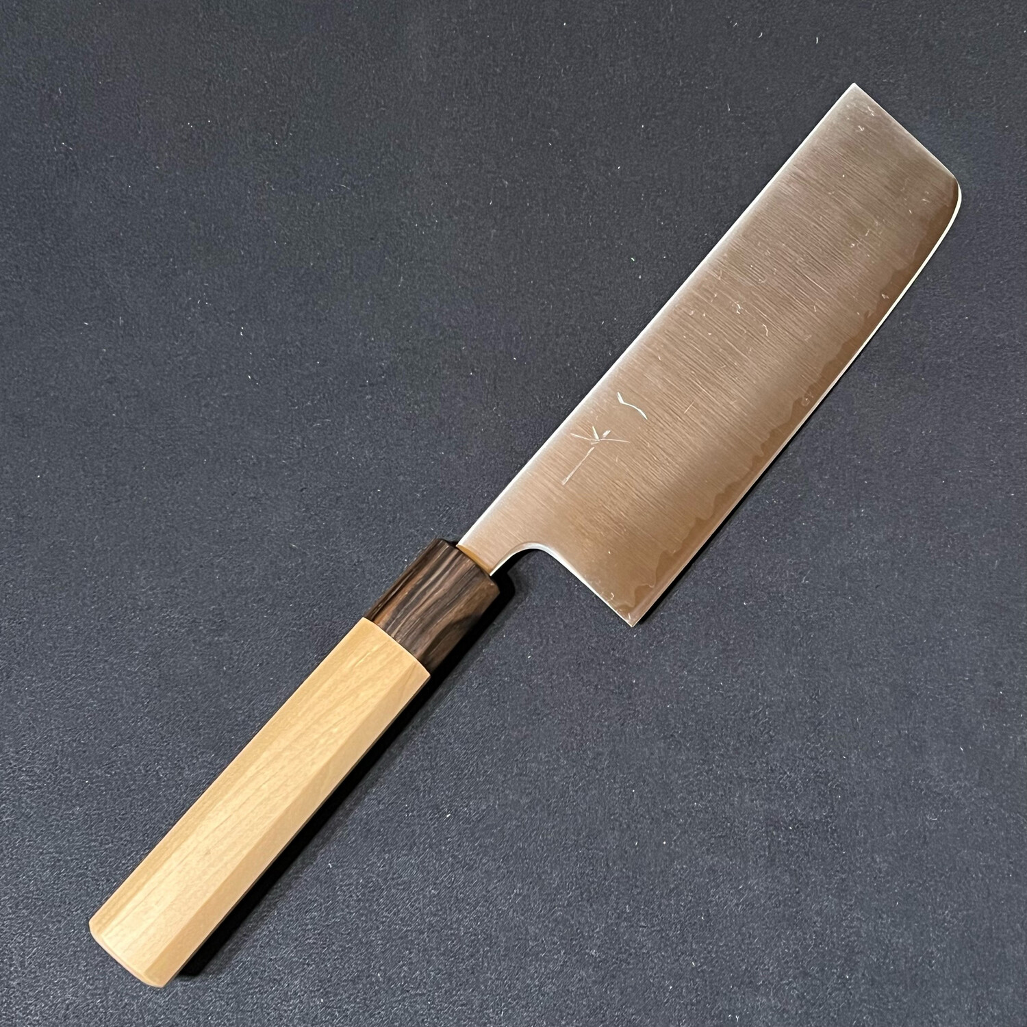 Hitohira Futana SB Migaki Nakiri 165mm Cherry Wood Handle