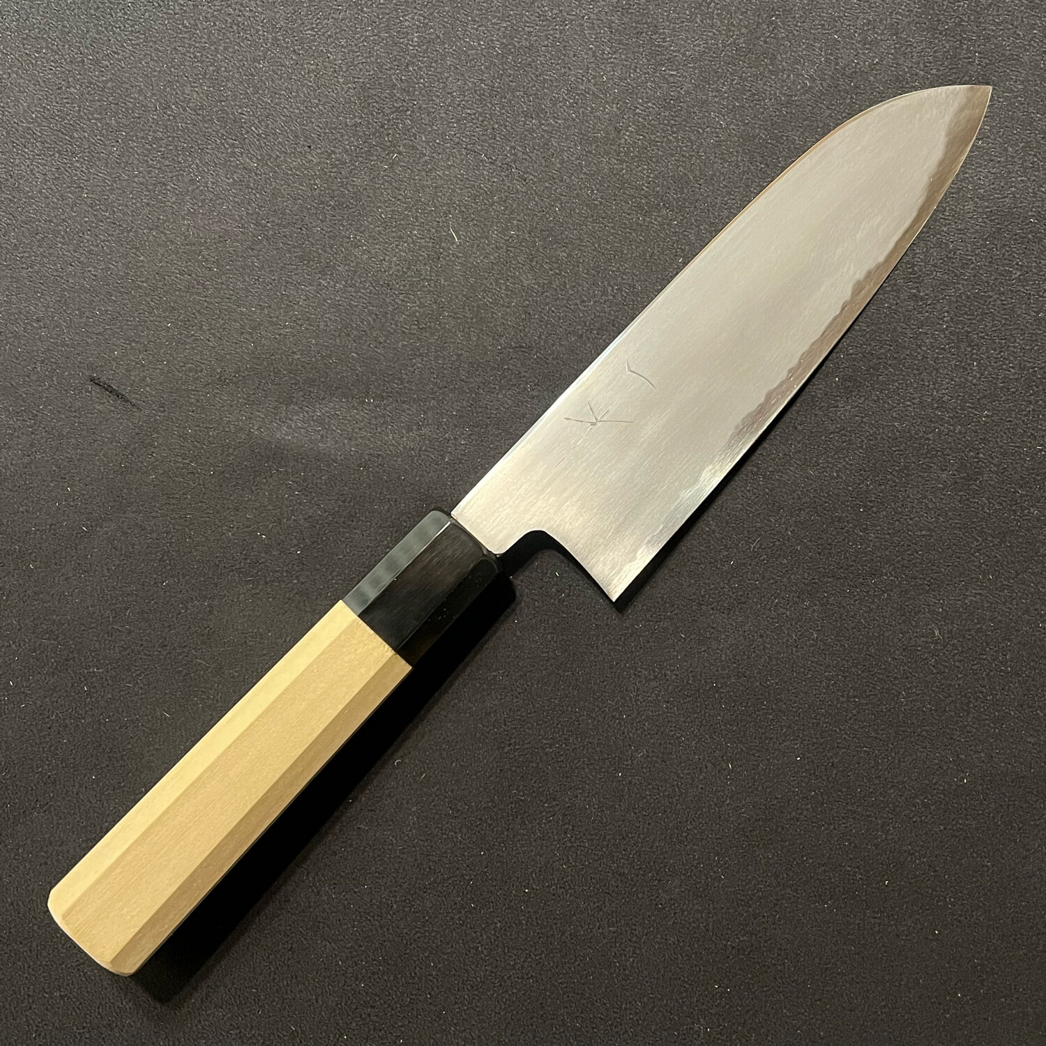 Hitohira Gorobei Rikichi Blue #2 Kasumi Santoku 170mm Ho wood handle