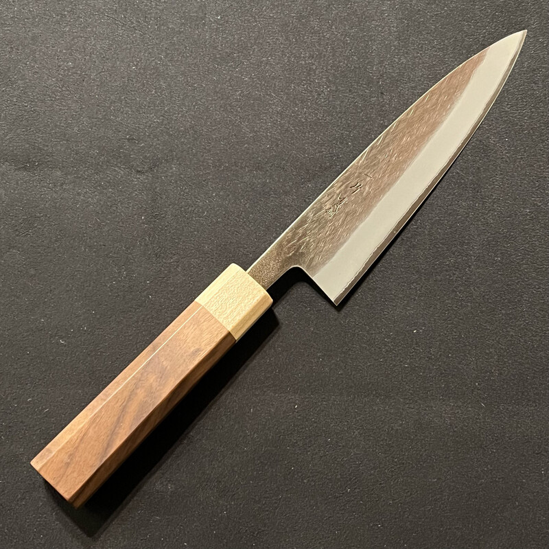 Hitohira TD Blue #2 Kurouchi 150mm Petty Walnut handle