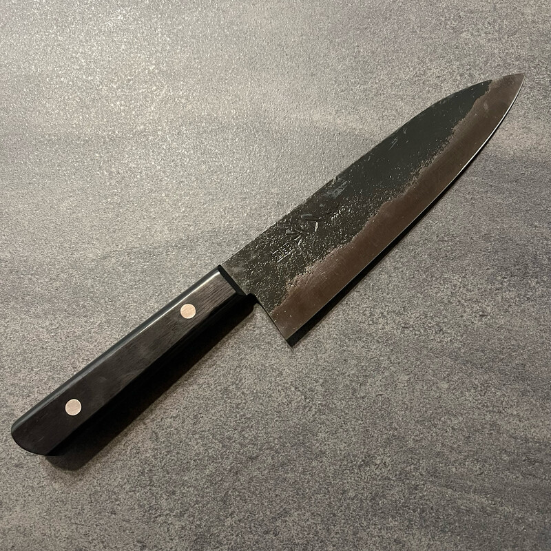 Morihei Hisamoto Kurouchi White #1 Gyuto 180mm (Pakka handle, no bolster)