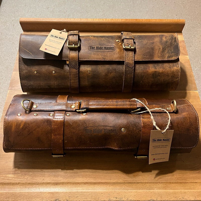 #27 Hide Master Denali 8 pocket knife roll - Blade In