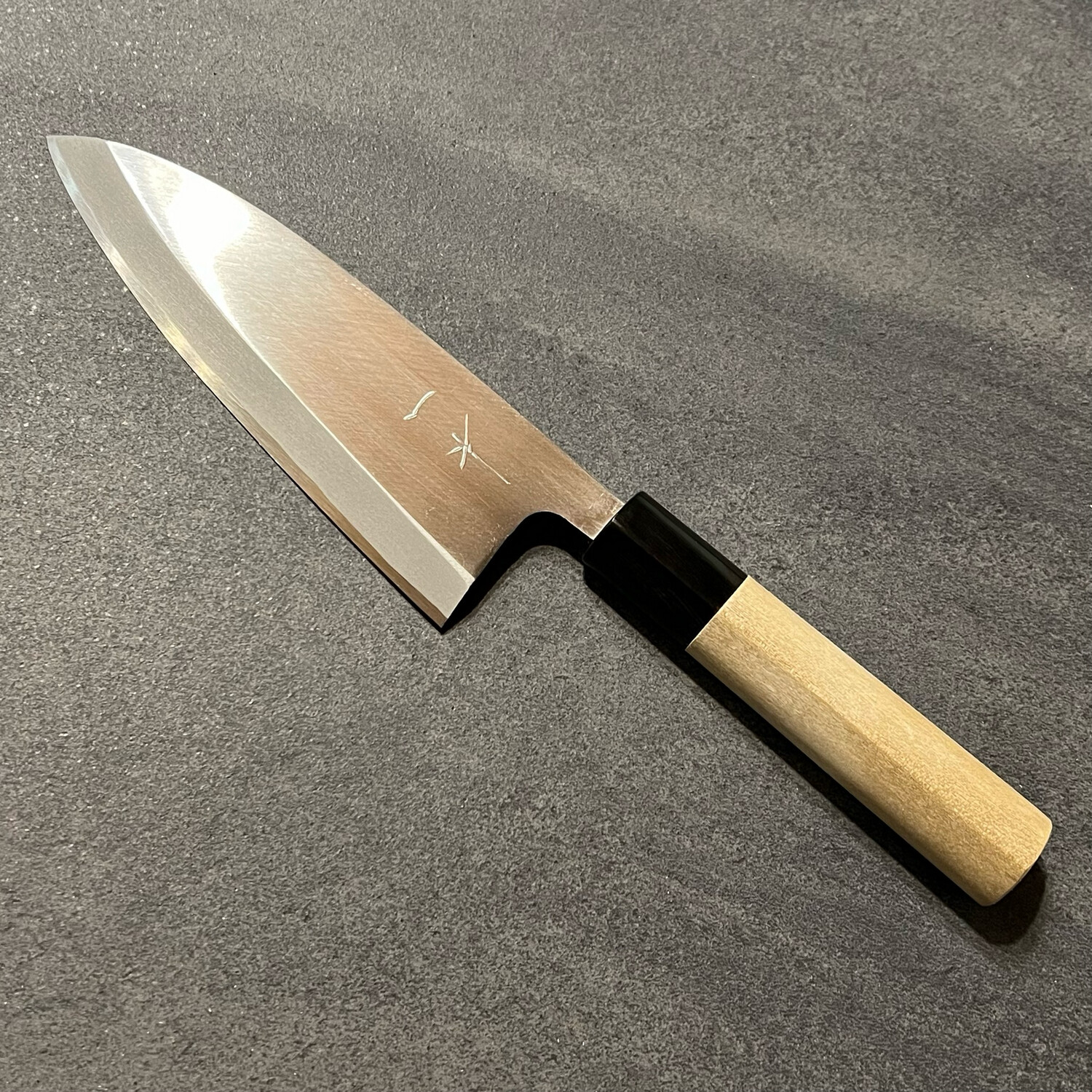 Hitohira Gorobei White #3 Left-Handed Deba 150mm Ho Wood Handle (D-Shape)