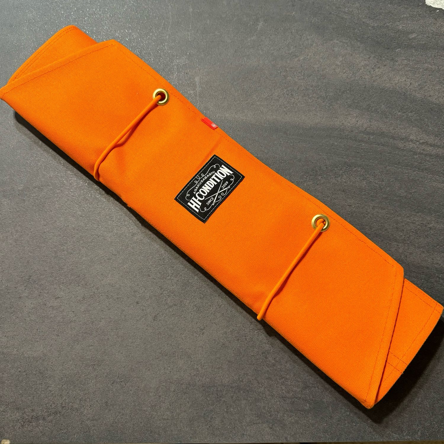 HI-CONDITION Hanpu Canvas 9 Pocket Knife Roll - Orange
