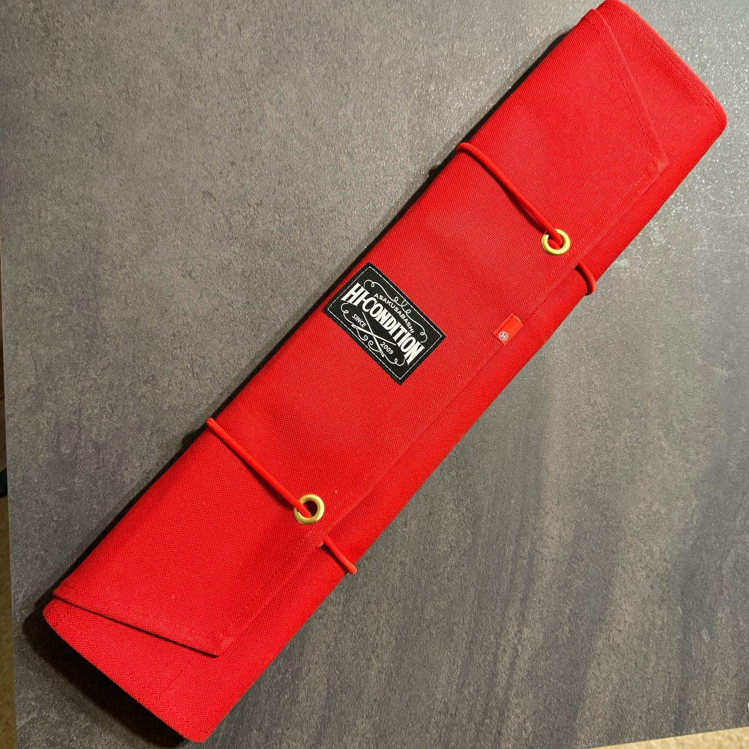 HI-CONDITION Hanpu Canvas 9 Pocket Knife Roll - Red