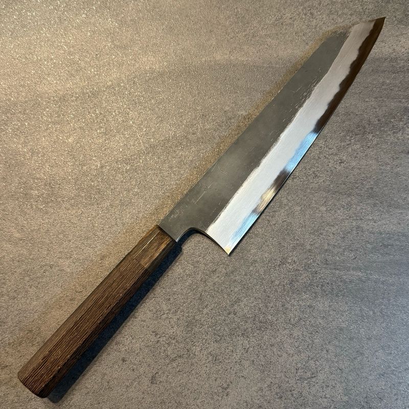 Hitohira Togashi Kurouchi White #2 Kiritsuke Gyuto 240mm - Tagayasan handle