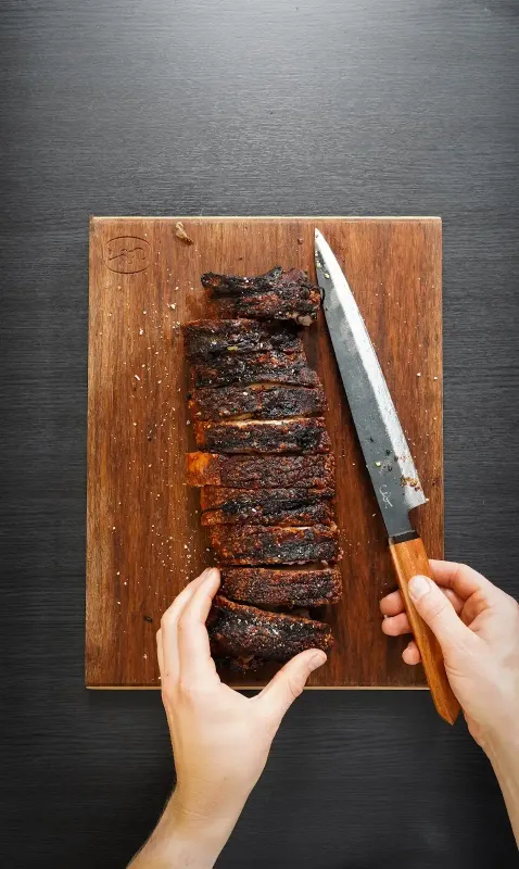 Cain & Abel "Jericho" 200mm Carving / BBQ knife - Padauk handle